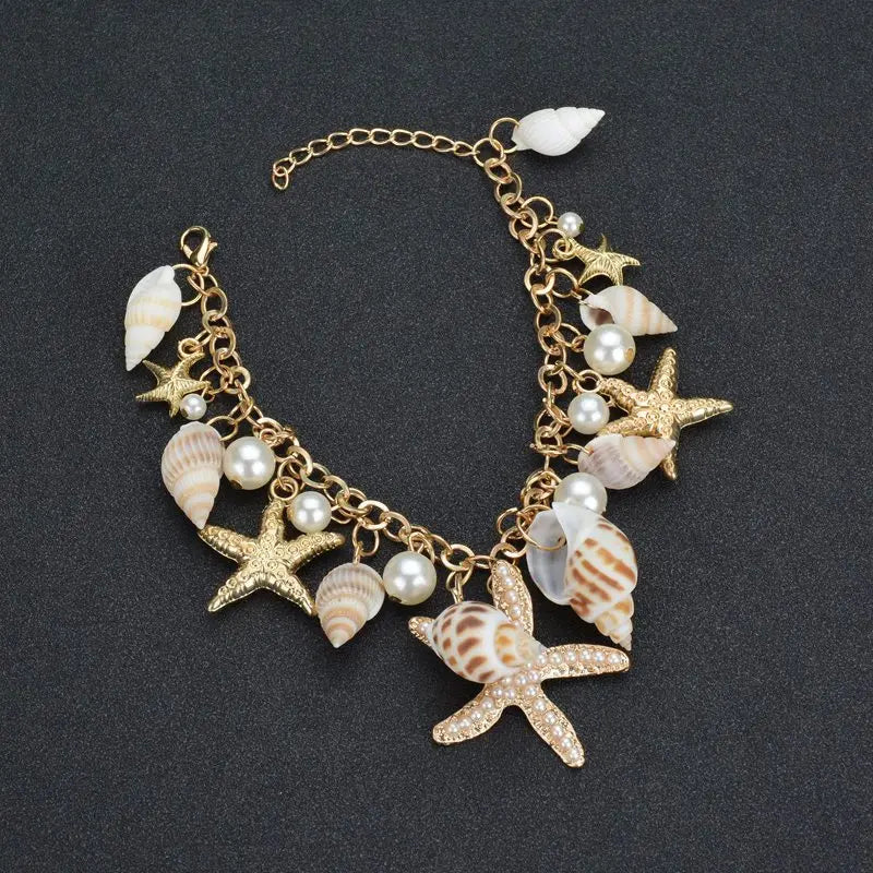 Bohemian Beach Style Bracelet with Starfish Charm - Smarsty