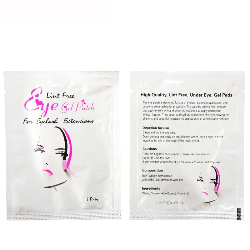 Hydrogel Eye Patches for Eyelash Extensions 100 Pairs - Smarsty
