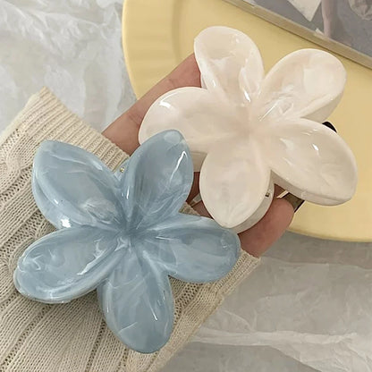 Hawaiian Flower Hair Claw Clips For Thin Hair Lightweight - Smarsty