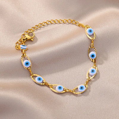 Gothic Rainbow Evil Eye Bracelet for Women - Smarsty