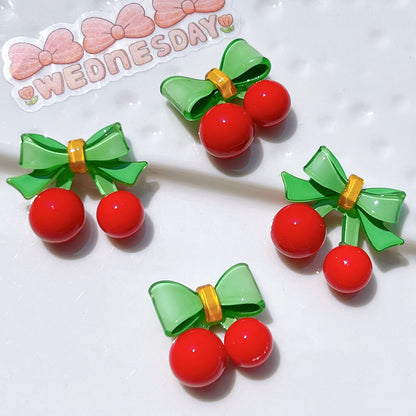 Cute Cherry Drop Earrings for Women - Trendy Summer Jewelry - Smarsty