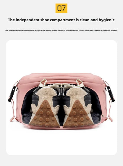 2025Men Women's Bag Large Capacity Journey Multifunction Backpack With Shoe Storage Multilayer Dry And Wet Separation Waterproof