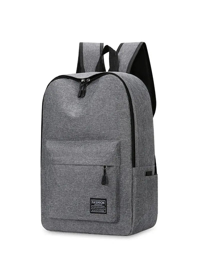 15 inches Versatile Backpack Trendy Washable Oxford Cloth Computer Bag Black Grey Blue Red School Student Backpack Unisex - Smarsty