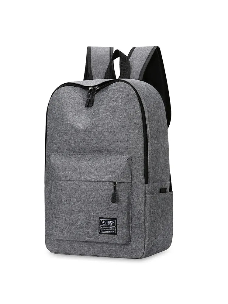 15 inches Versatile Backpack Trendy Washable Oxford Cloth Computer Bag Black Grey Blue Red School Student Backpack Unisex - Smarsty