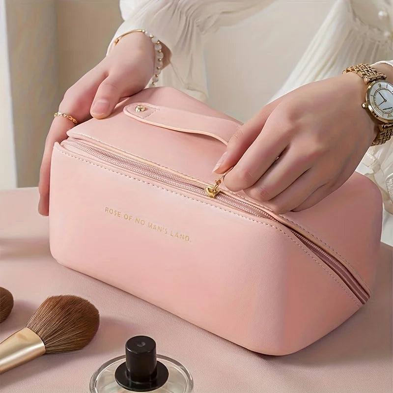 Makeup Organizer Female Toiletry Kit Bag Make Up Case Storage Pouch Luxury Lady Box, Cosmetic Bag, Organizer Bag For Travel Zip - Smarsty