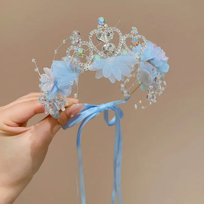 Girls Flower Ribbon Headband For Party Lightweight Soft - Smarsty