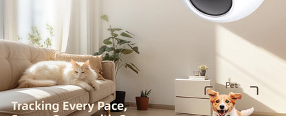 2.4＆5G WiFi Indoor Camera, 2K, 360° PTZ Pet Dog IP CCTV Camera with Phone App, 2-Way Talk, Night Vision, for Home Securi