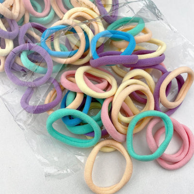 20/50/100pcs Four seasons Elastic Hair Bands Girls 4CM Sweets Scrunchie Rubber Band Hair Ties Clips Headband Hair Accessories - Smarsty