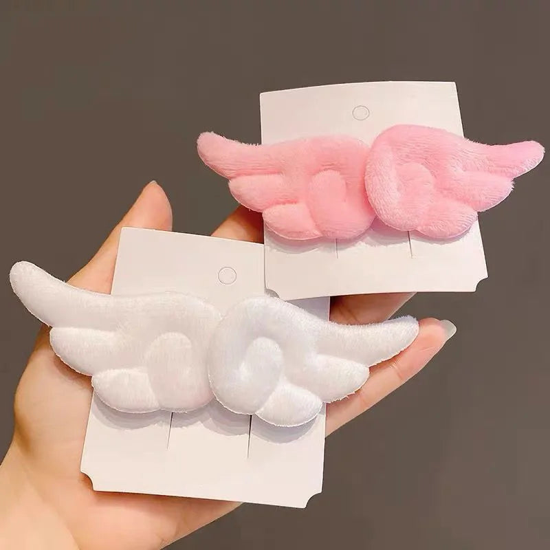 Cute Angel Wing Plush Hairpin for Girls - Smarsty