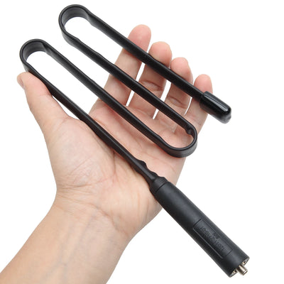 ABBREE CS Tactical Antenna SMA-Female Dual Band VHF UHF 144/430Mhz Foldable For Walkie Talkie Baofeng UV-21 UV-5R QuanSheng K5 - Smarsty