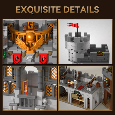 2484PCS Sword of Holy Spirit Castle Building Blocks Model Toys Sets Small Particle MOC Street View Bricks For Christmas Gifts