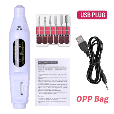 Portable 6 In 1 Electric Nail Drill Kit - Smarsty