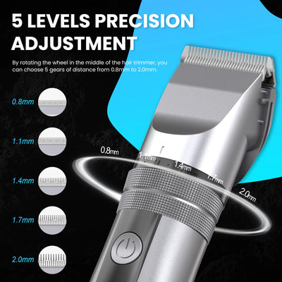 Sejoy Electric Hair Clippers Men Professional kit USB Rechargeable Men's Barber Hair Cutting Machine Beard Trimmer For Men Kids - Smarsty