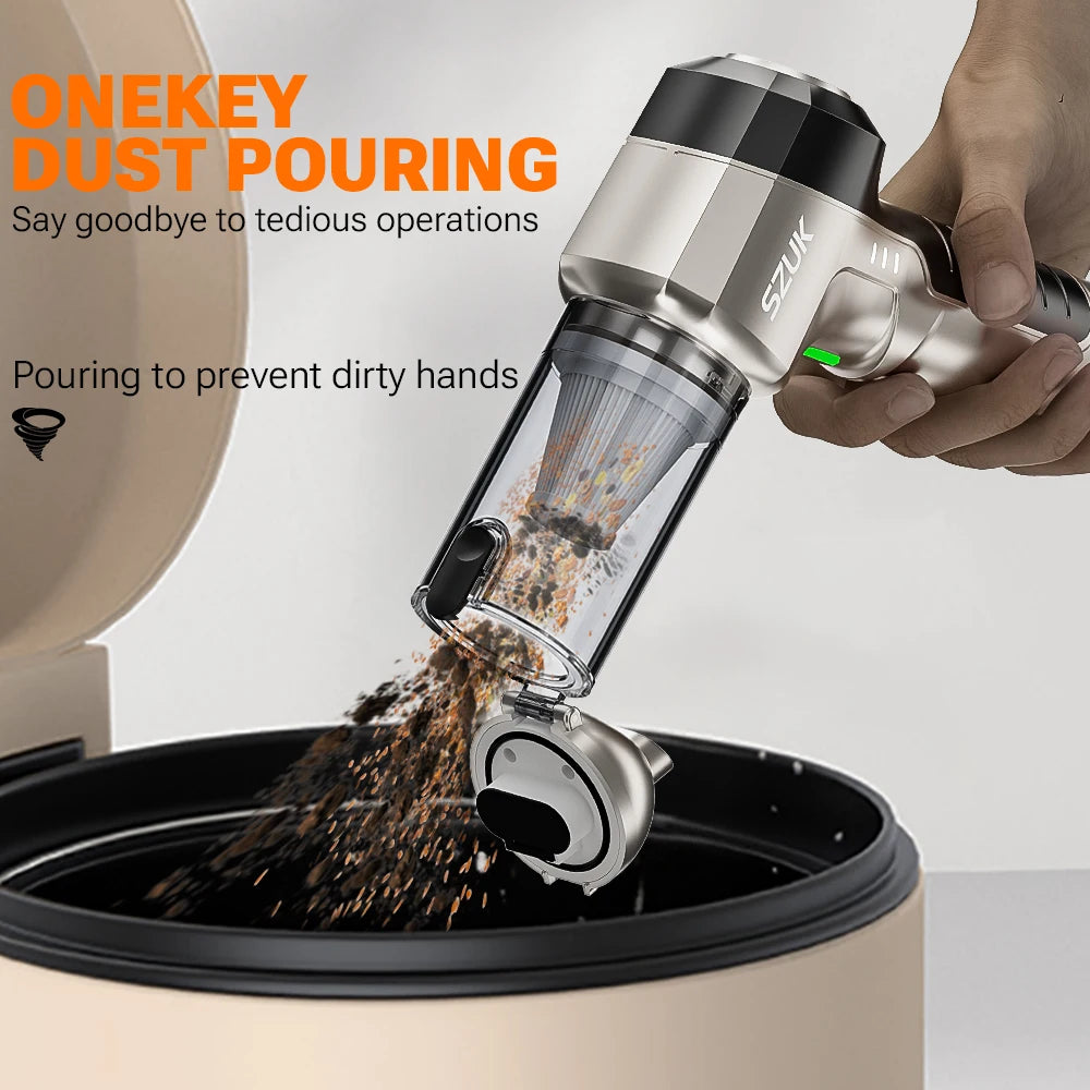 Cordless Car Vacuum Cleaner With Strong Suction Portable - Smarsty