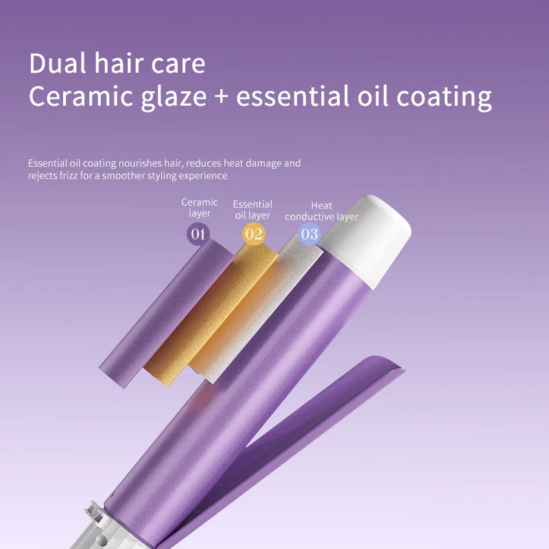 Large Volume Hair Curler with Negative Ion Technology - Smarsty