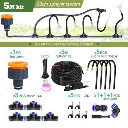 DIY Misting Cooling System for Garden Irrigation - Smarsty