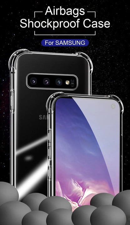 Transparent Silicone Case For Galaxy Phones Soft Shockproof - Smarsty