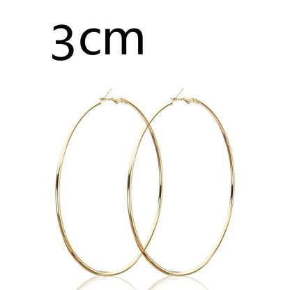 Stainless Steel Hoop Earrings Two Pair Adjustable Sizes - Smarsty
