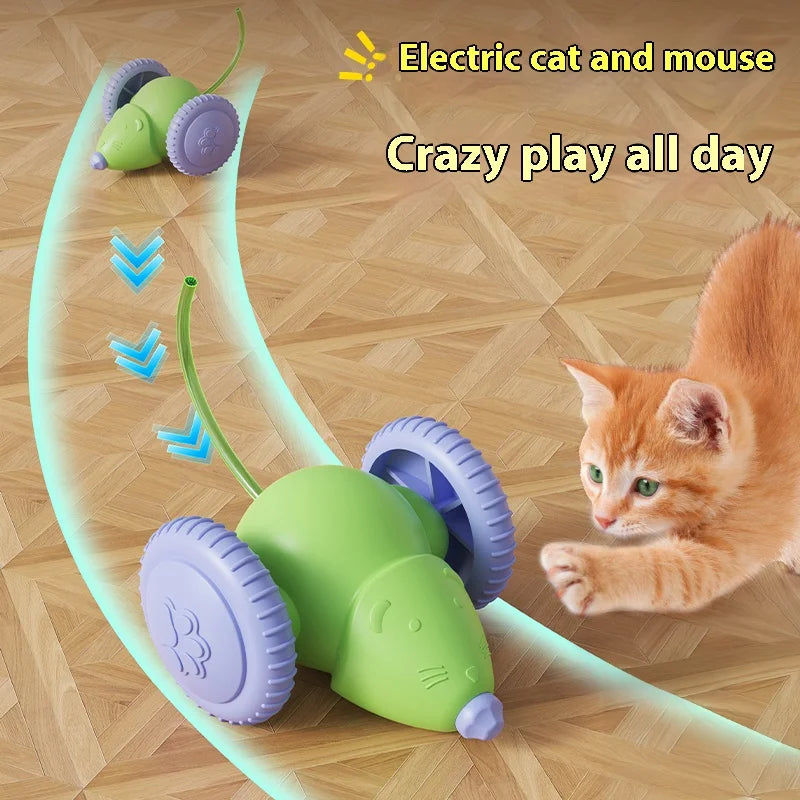 Interactive Electric Mouse Toy for Cats with Obstacle Avoidance - Smarsty