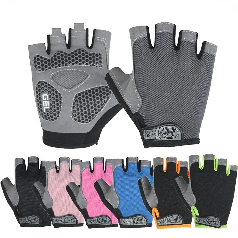 Breathable Half Finger Cycling Gloves Anti Slip Shock Absorption - Smarsty