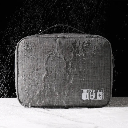 Travel Electronics Storage Bag With High Capacity Cables - Smarsty