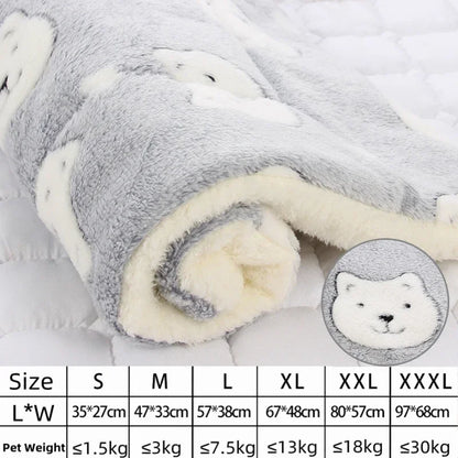 Thickened Flannel Dog Bed Mat for Comfort - Smarsty