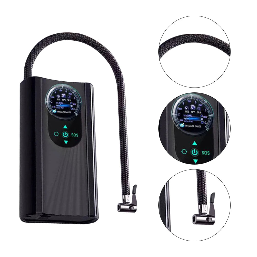 New Portable Wireless Inflation Pump Motorcycles Tire Inflation Kit Air Pump Mini Auto Inflator for Auto Car Motorcycle Bicycles