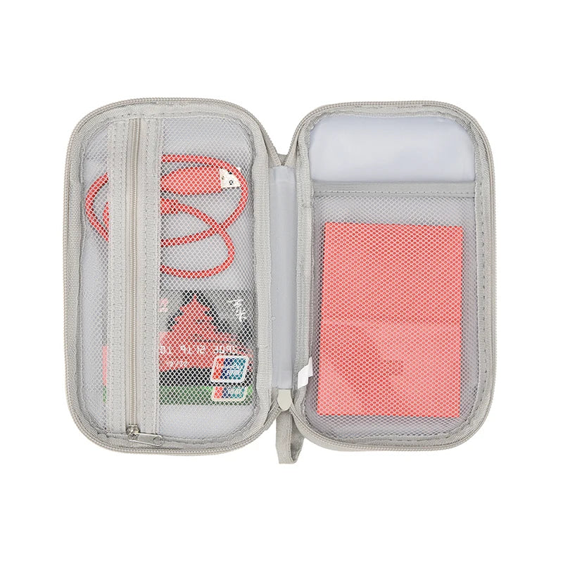 Travel USB Cable Organizer Digital Storage Bag Compact Case - Smarsty