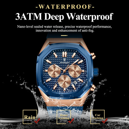 Waterproof Luminous Chronograph Watch for Men - Smarsty
