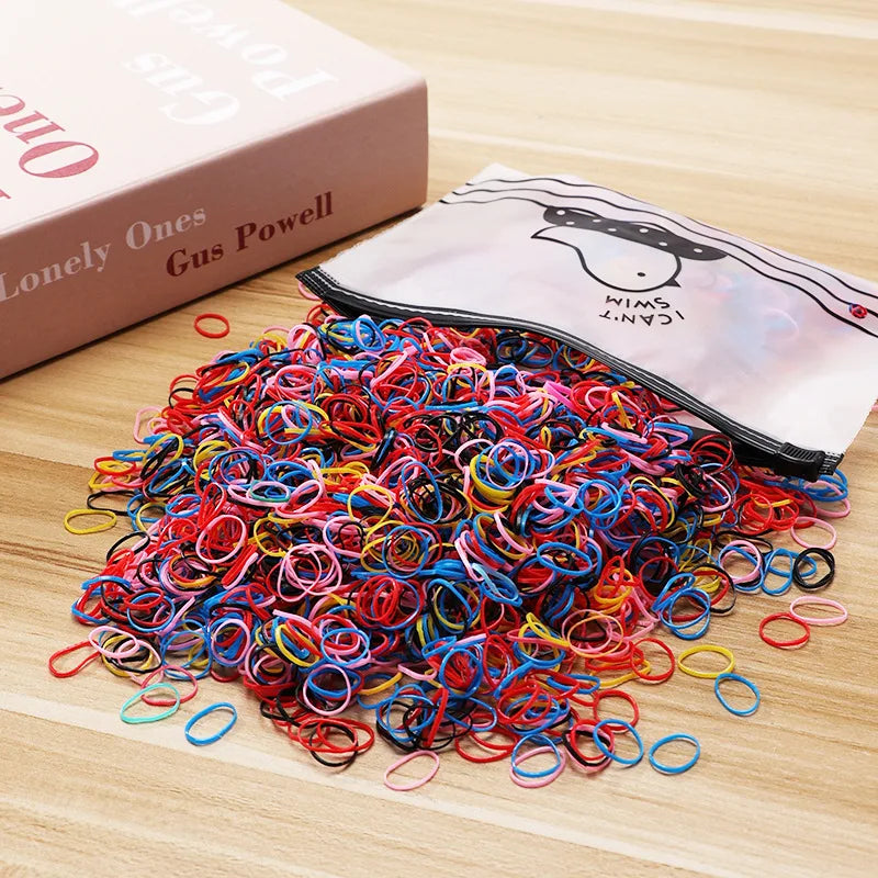 Colorful Kids Hair Ties Ponytail Bands Gentle Non Slip - Smarsty