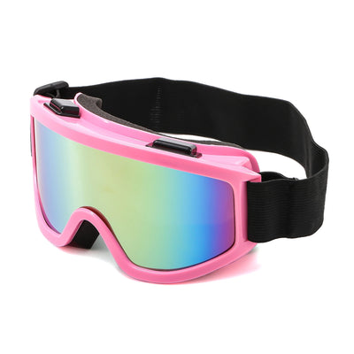 Large Frame Ski Goggles with Colorful Lens Anti-Collision Anti-Glare Lens Outdoor Sport Snow Snowboard for Snowboarding Skiing - Smarsty
