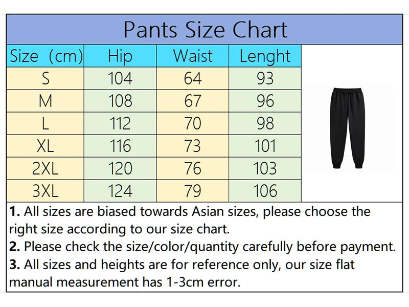 Los Angeles Womens Mens Sweatpants Elastic waist Casual Outdoors Jogging Pants High Quality Fashion Versatile Sport Trousers - Smarsty