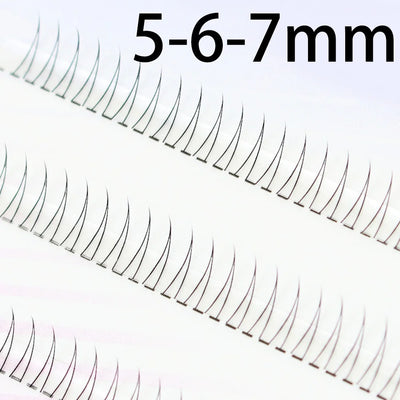 J Curl V Shape Natural Bottom Eyelashes for Manga Look - Smarsty