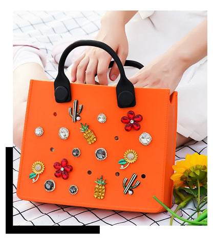EVA Shoulder Tote Bag Waterproof For Women Beach Storage - Smarsty