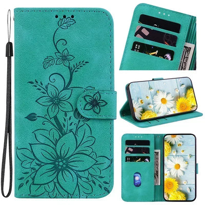 Leather Phone Case For Samsung Galaxy A56 A55 A54 A53 A52 A35 A36 A34 A26 A25 A23 A14 A15 A12 A16 a17 5G Card Slot Wallet Cover