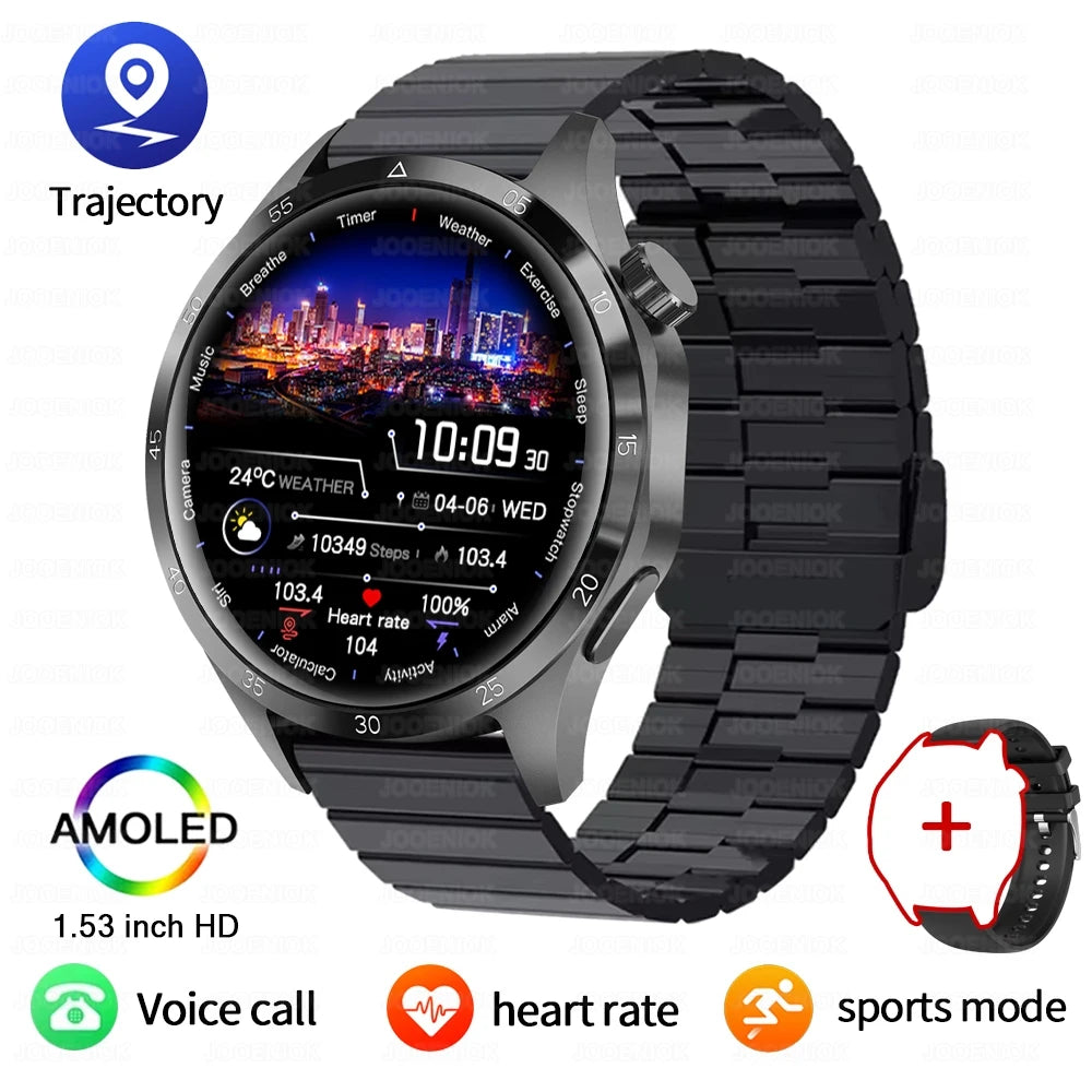GT5 Pro GPS Smartwatch with AMOLED Screen and Heart Rate Monitoring - Smarsty