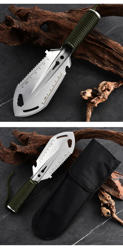 Portable Camping Hiking Traveling Pinic Shovel Multifunctional Ordnance Shovel Survival Outdoor Equipment Garden Tool Shovel by Smarsty