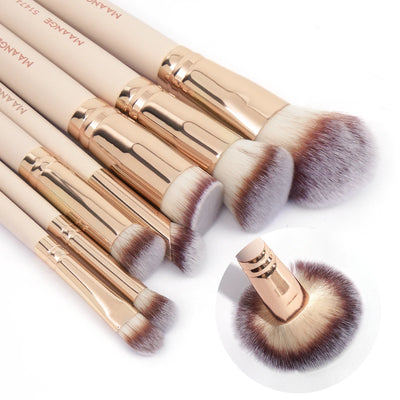 Maange 7 Piece Makeup Brush Set for Flawless Application - Smarsty