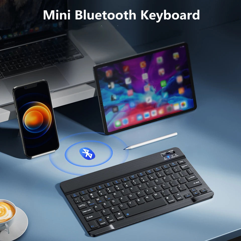 Bluetooth Mini Keyboard for MacBook iPad Rechargeable