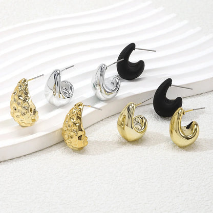 Vintage Acrylic Water Drop Stud Earrings for Elegant Style - Smarsty
