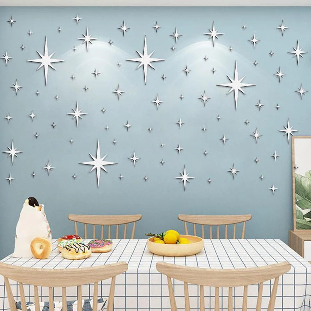 Star Mirror Wall Stickers for Stunning Home Decor - Smarsty