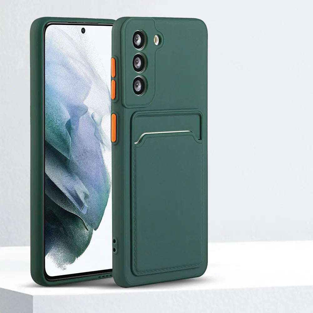 Card Slot Wallet Phone Case For Galaxy S Series Shockproof - Smarsty