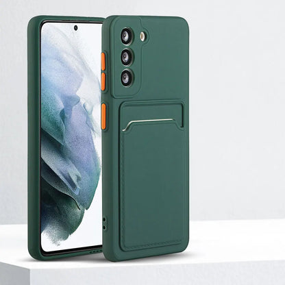 Card Slot Wallet Phone Case For Galaxy S Series Shockproof - Smarsty
