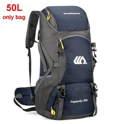 50L Travel Backpack Camping Men Large Hiking Bag Tourist Rucksack Waterproof Outdoor Sports Climbing Mountaineering Bag Luggage by Smarsty