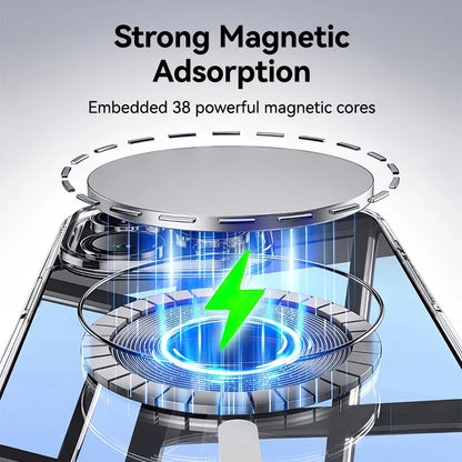 Magnetic iPhone Case Anti Yellow Transparent Slim Cover - Smarsty