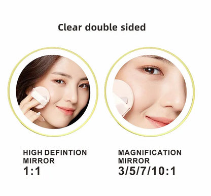 8 Inch Chrome Makeup Mirror with Dual Magnification - Smarsty