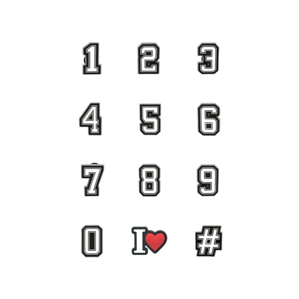 Pink Letter Shoe Charms for Crocs Accessories Women Clogs Pins Men Badge Kids Jeans Girls Decorations Buckle Shoes Accessories