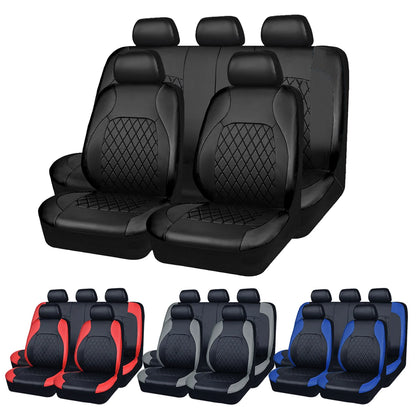 All Season Quilted PU Leather Car Seat Cover Waterproof - Smarsty