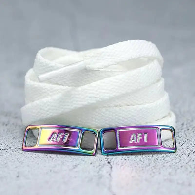 4Pcs AF1 Shoelaces Black White Flat laces and Shoe Decoration Suit Sneaker Shoelace Air Force one Shoes Accessories - Smarsty