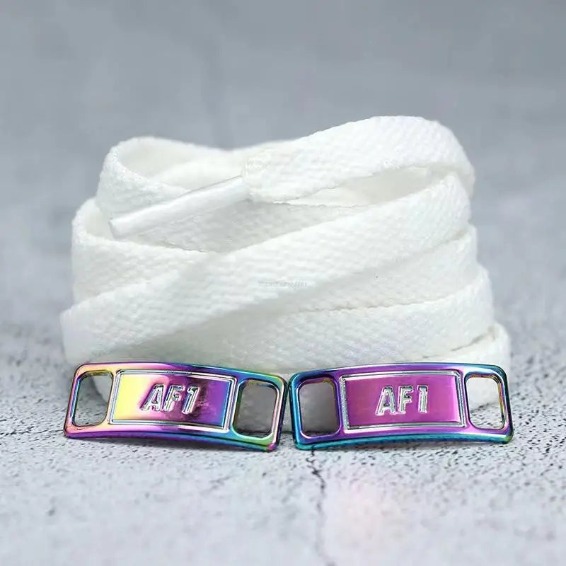 4Pcs AF1 Shoelaces Black White Flat laces and Shoe Decoration Suit Sneaker Shoelace Air Force one Shoes Accessories - Smarsty